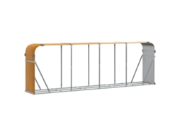 Log Holder, Log Holders Vidaxl Marrom Aço (300 X 45 X 100 Cm)