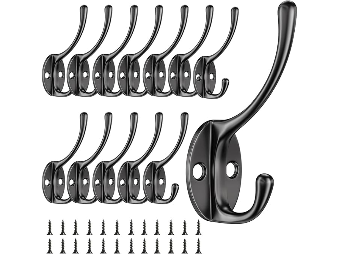 Conjunto De 12 Ganchos De Parede Para Roupas, Ideais Para Casa, Casa De Banho E Para Pendurar Roupas