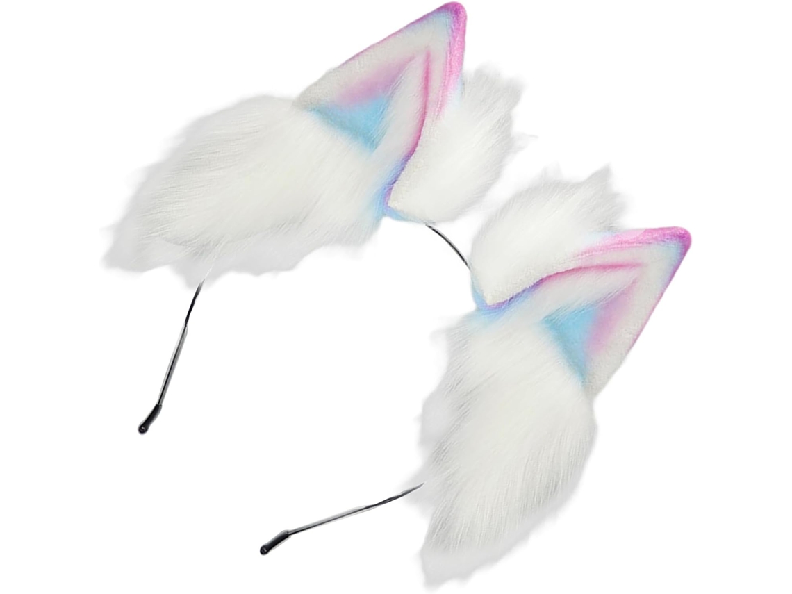 Tiara SFUSHOS | Multicolorida, Orelhas de Gato, Ajustável, Pelúcia