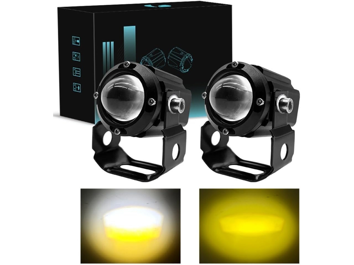Farol Led Bicolor Para Bicicleta Elétrica, 30w, À Prova D'água, Em