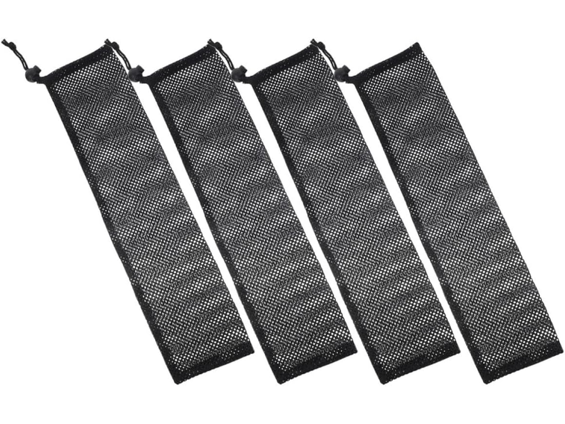 Kit de 4 Sacos para Alimentador de Pássaros Suspensos, em Nylon, com Fecho de Cordão e Design em Tela, Ideais para CHABERLU