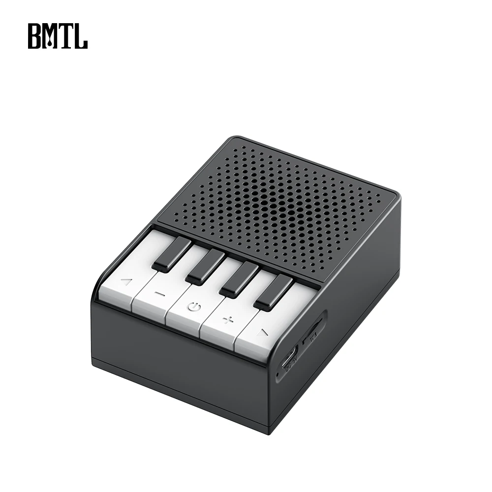 Caixa de Som Bluetooth em Formato de Piano, Creative Compact 5w Tws À Prova D'água para Gravação MDUG (preto)