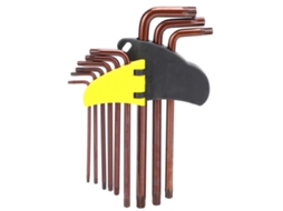 Conjunto De Chaves Hexagonais L 9pcs T10-t50 Chave Estrela Chave De Boca Ferramenta Manual