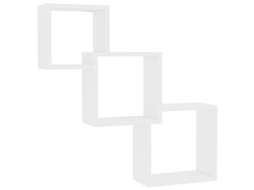 Prateleiras de Parede Cubos de Contraplacado Branco MAISON EXCLUSIVE (68x15x68 cm)