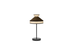 Fabrizio Lâmpada De Mesa 1xe14 Natural/marrom 45x20x20 Cm Fabrilamp