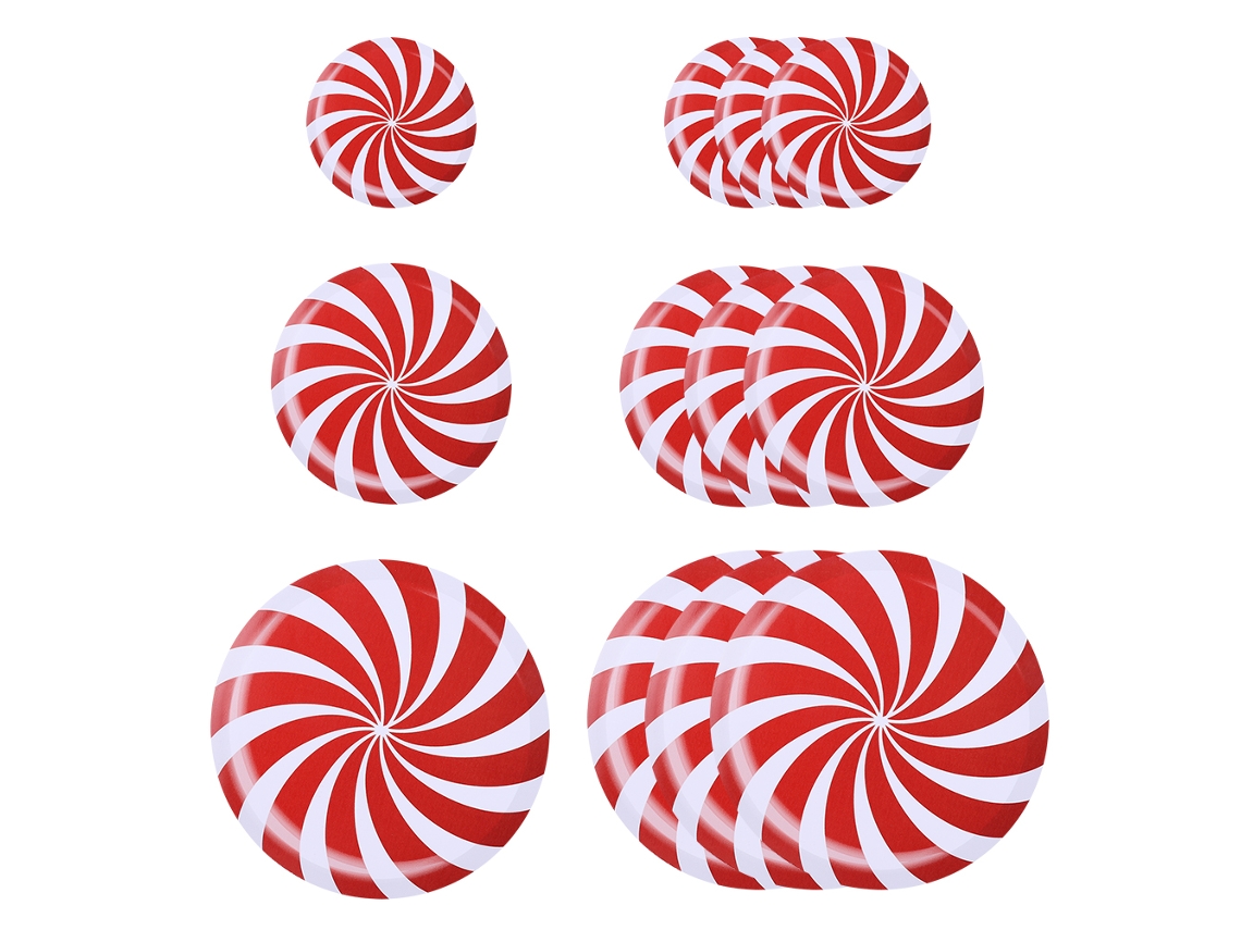 Laxiscreed Kit De 12 Adesivos Removíveis Para Piso E Parede Com Decorações De Natal E Doces