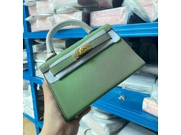 Bolsa de Couro para Mulher Mini Kelly de Segunda Geração com Cremalheira | S/MARCA
