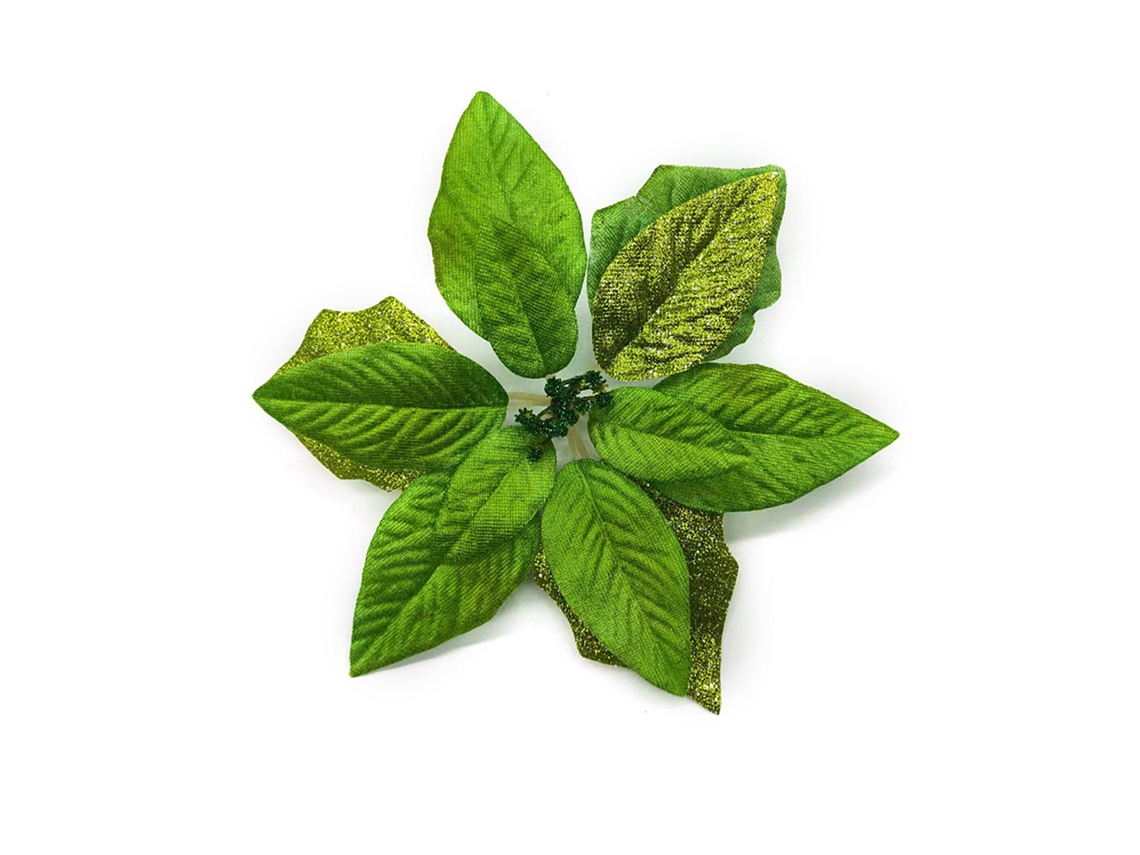 Flores de Natal Simuladas em Tecido para Árvore 22cm | S/MARCA