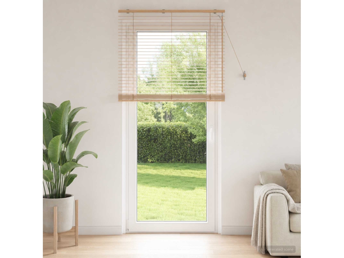 Vidaxl Cortina Veneziana Aparência De Carvalho 115 X 250 Cm 35 Mm