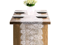 Runner Mesa Renda 36x300cm Decoração Casamento