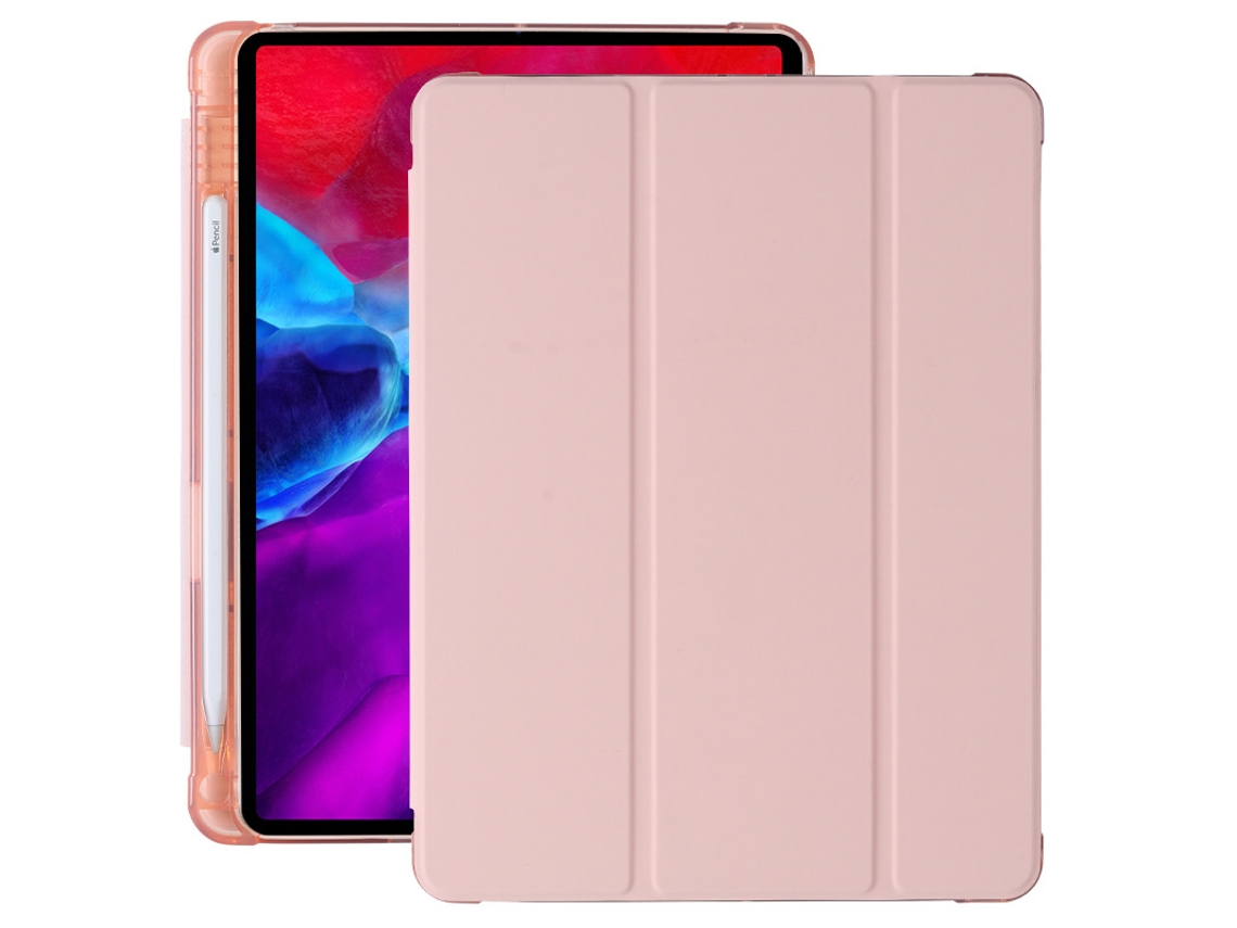 Capa De Tpu Para Tablet Com Airbag De Quatro Cantos E Três Dobras, À Prova De Choque, Para Ipad Pro13, 2024 Digitallab Rosa