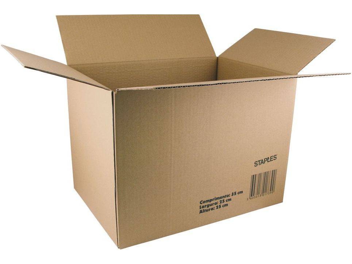 Caixa de Expedição STAPLES Castanho (350x250x250 mm)