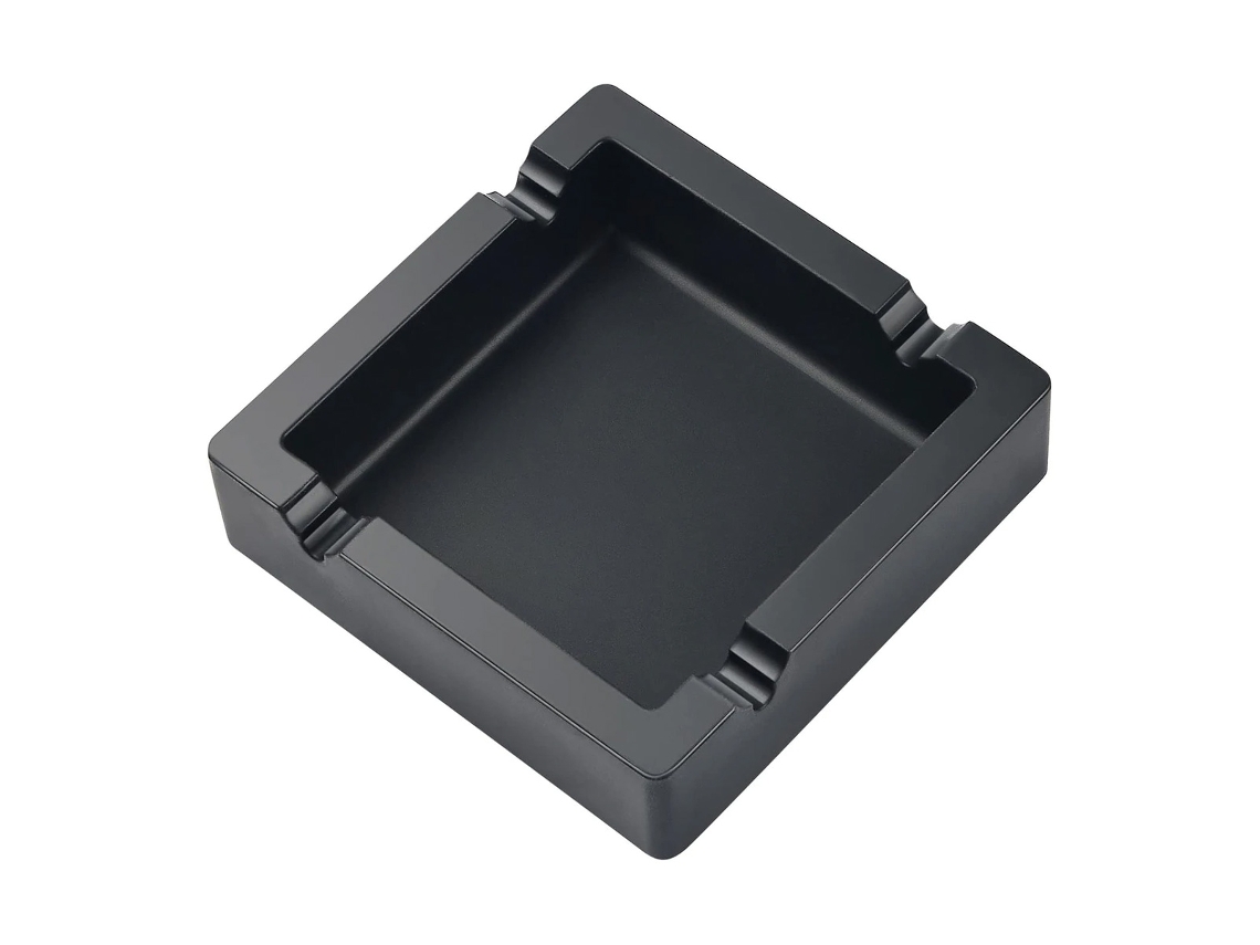 Cinzeiro De Cigarro Cinzeiro Para Cigarros Ao Ar Livre Grande Preto Dupla Função Inquebrável Em Silicone Para Pátio/externo/interior/decoração