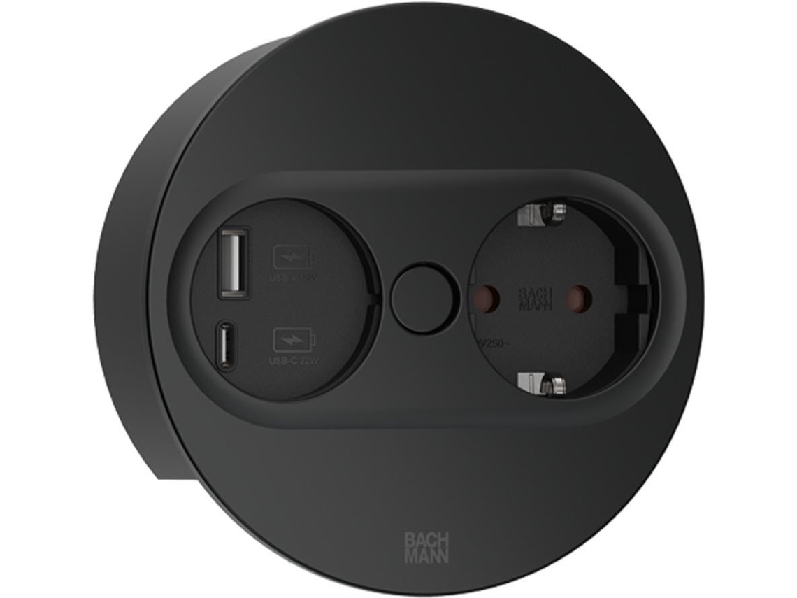 Twist 2 1xcee7/3 1xusb A/c 22w 2.0m Aeh Ral9010 30ge redondo Bachmann (946.204)