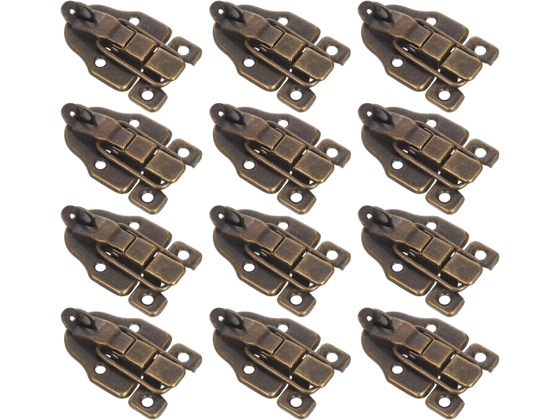 Conjunto de 12 Tâmaras Retrô Metal Com Tâmaras Para Caixa Joias,
