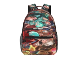 Mochila De Estudante Genshin Impact J336, Durável E Leve, Com Alça De Ombro Impermeável E Respirável. Olysi Shop