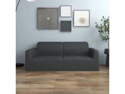 Capa De Sofã Elãstica 2 Lugares Jersey De Poliã©ster Antracite DKD HOME DECOR