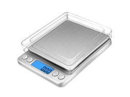 Balança Digital Precisão 500g/0,01g AQUAFORGE inox, ml e fl oz