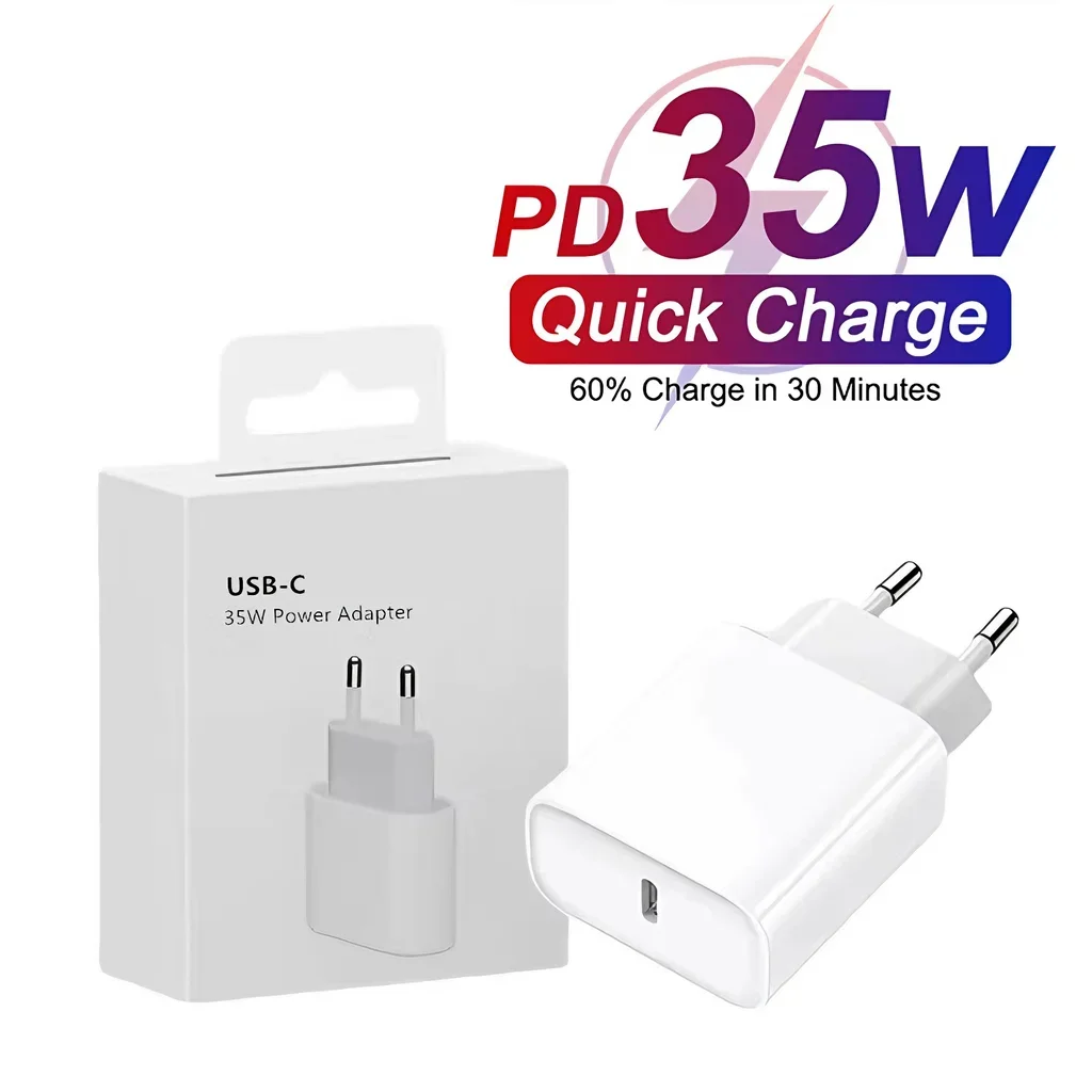 Carregador Rápido De Viagem Usb-c Pd De 35 W (plugue Padrão Europeu)