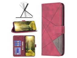 Capa De Celular Em Couro Com Textura De Losango E Fecho Magnético Para Samsung Galaxy A04 4g