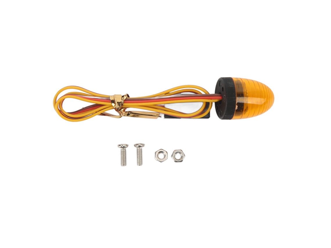 Mali luz de Polícia Simulada Ultra Brilhante Led para Carro Rc 1:10 Ambulância Bombeiro Amarelo 13x17mm