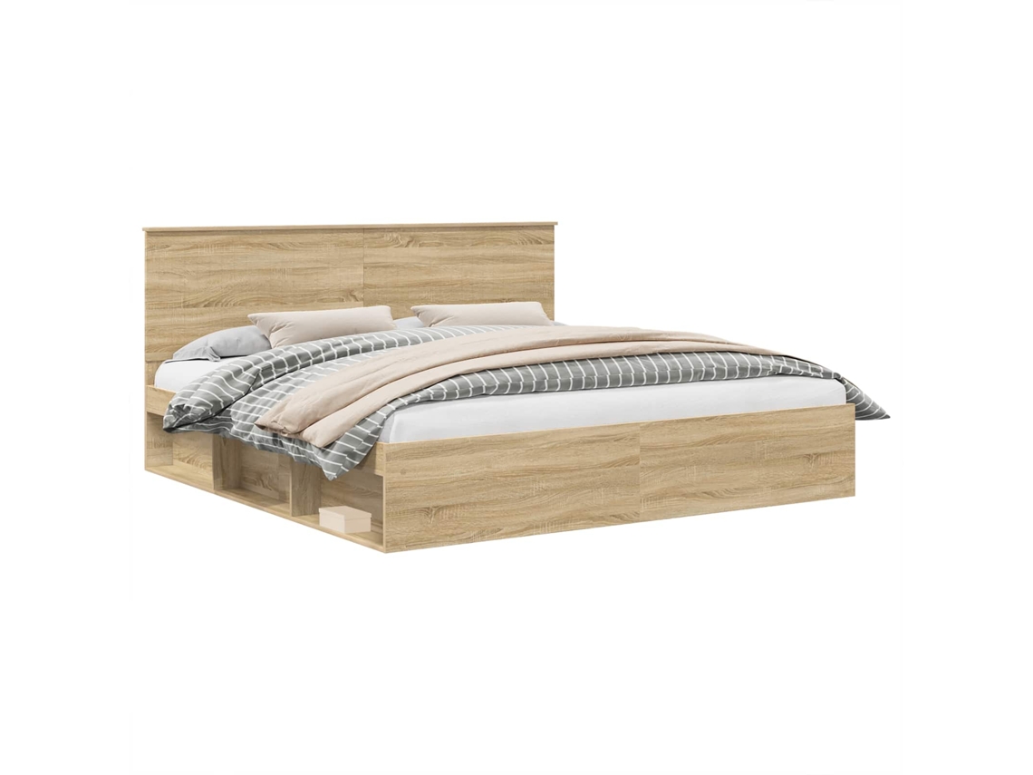 Estrutura da Cama com Cabeceira Sonoma 200 X 200 Cm MAISON EXCLUSIVE