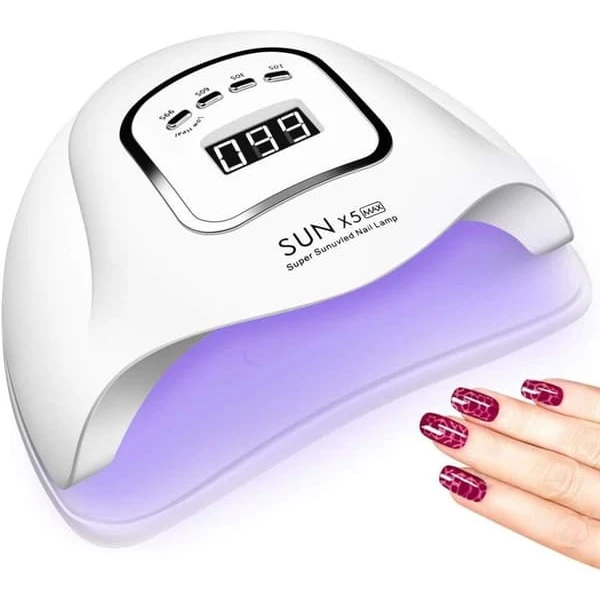 Lâmpada Para Esmalte Uv/led De 120 W Com Duração De 10s/30s/60s/99s