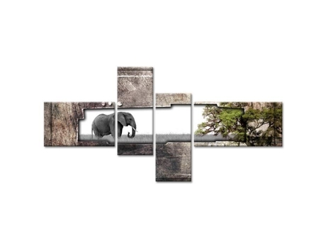 Mesa Deco para Fotos em Elefante Africano 130X65 Cm ELEPHANT