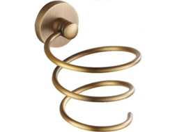 Antigo Suporte de Secador Cabelo Cobre Clássico Escovado Latão Bem Design GOKOCO