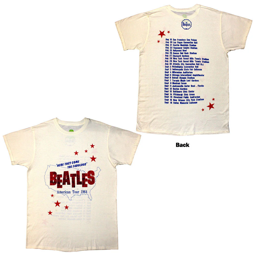 THE BEATLES American Tour 1964 Tシャツ XL Rockinstone Beatles American Tour '64 T-shirt Classic（xl