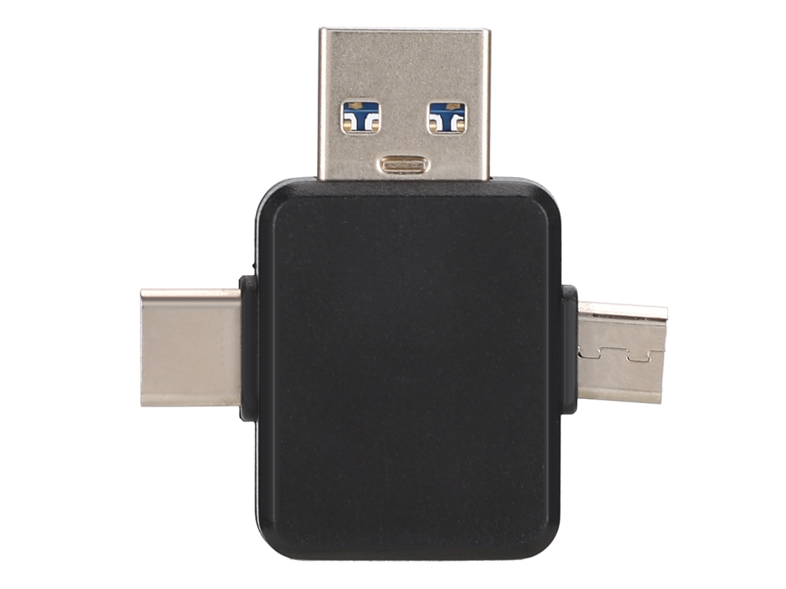 Adaptador 3 em 1 Android Type C com carregamento e transferência | EOOCOO