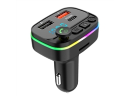 Transmissor Fm Bluetooth Veicular, Usb-c, Carga Rápida