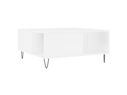 Mesa de Centro Derivados de Madeira Branco MAISON EXCLUSIVE (80x80x36,5 cm)