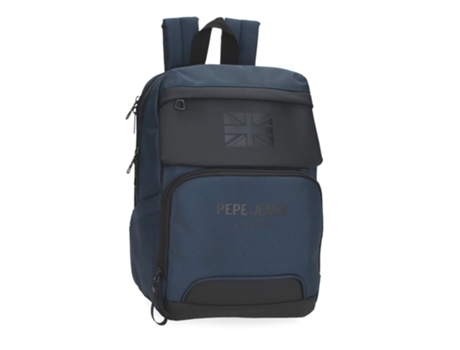 Mochila p/ portátil 13,3' e tablet 12' Pepe Jeans Bromley 24 azul adaptável a trolley