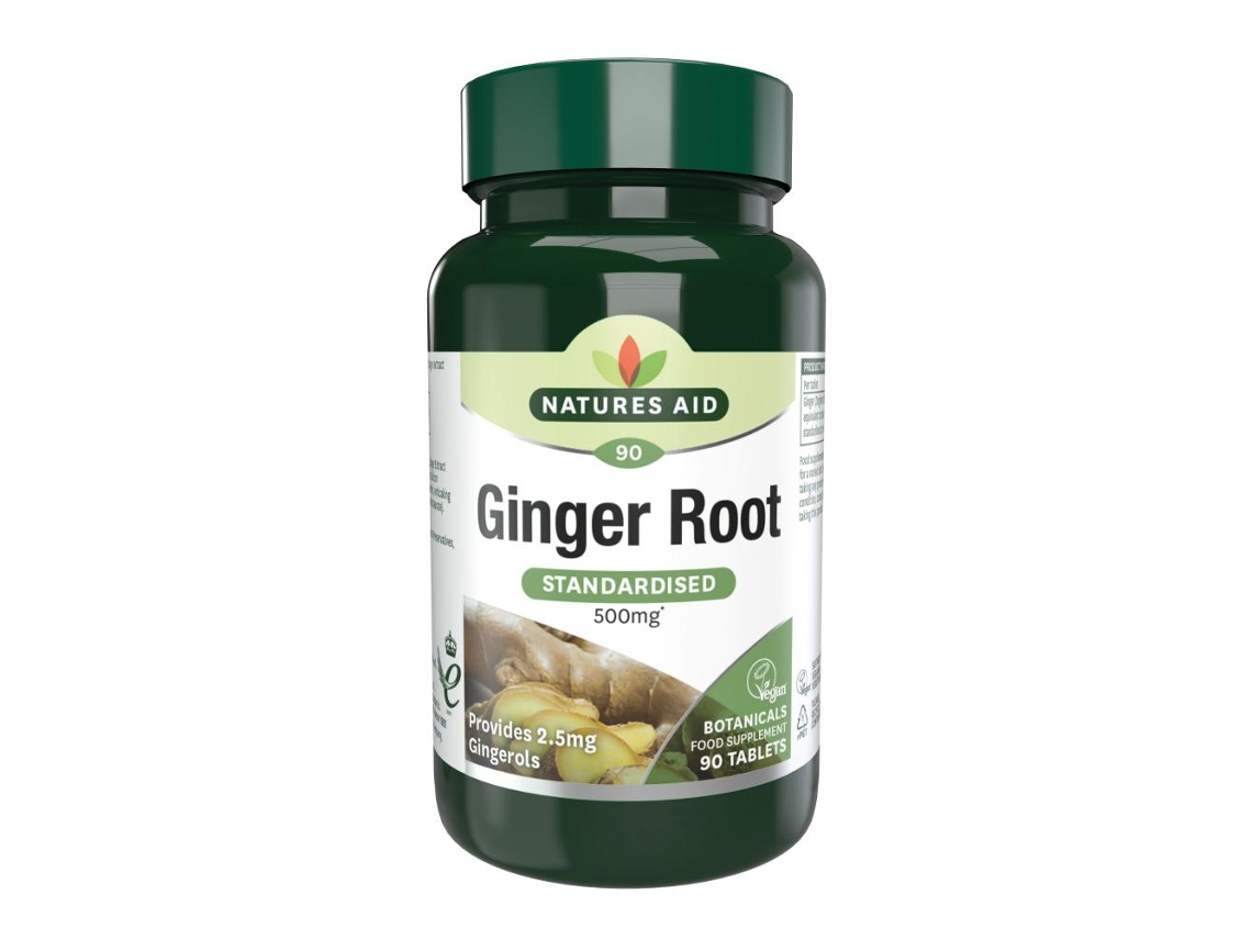 Natures Aid Ginger Root 500mg 90's