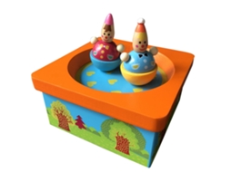 Mali caixa de Música Mecânica de Madeira Manual Brinquedo Presente para Crianças Acima de 3 Anos
