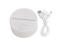 Base De Lâmpada Led Noturna Com Exibição E 8 Chips De Luz