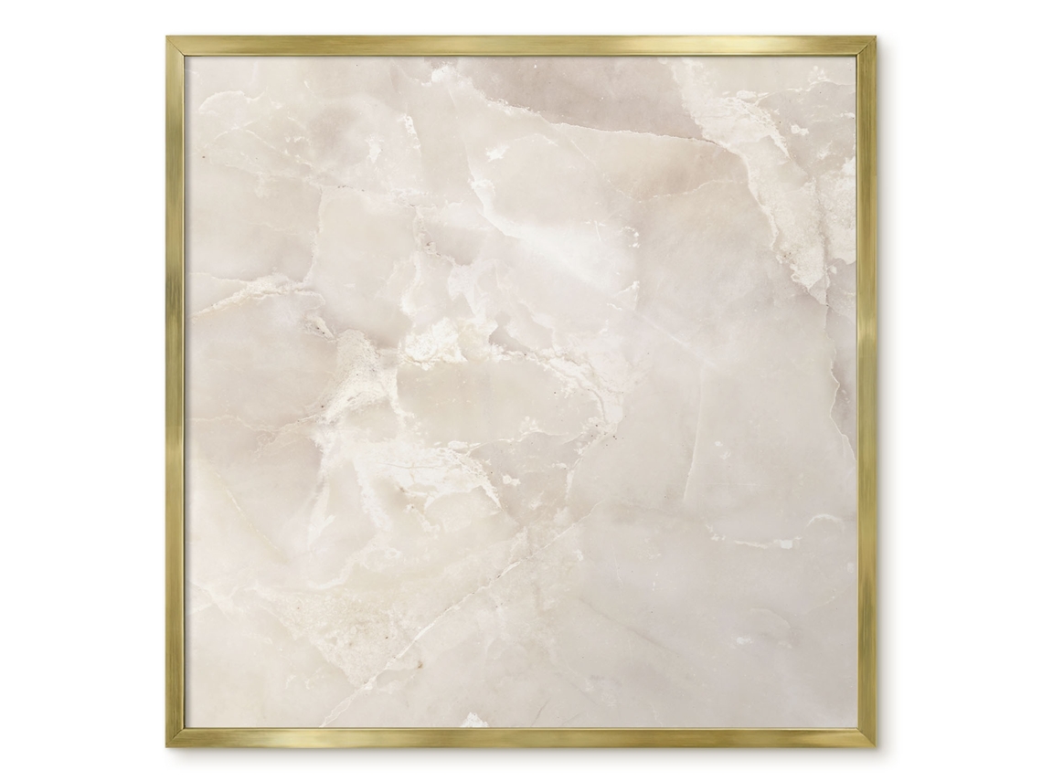 Quadro magnético de parede em mármore cinza para quarto Espelharte (50x50 cm)