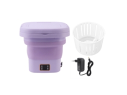 Laxiscreed Roupa Compacta: Máquina De Lavar Mini Plegável Com Funções De Lavagem E Secagem
