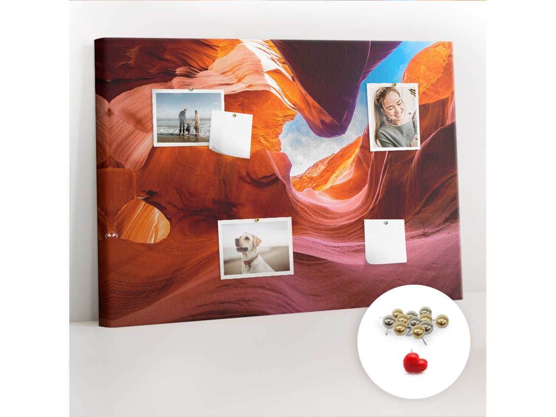 Painel De Cortiça Para Parede Canyon Para O Escritório Espelharte (70x100 Cm)