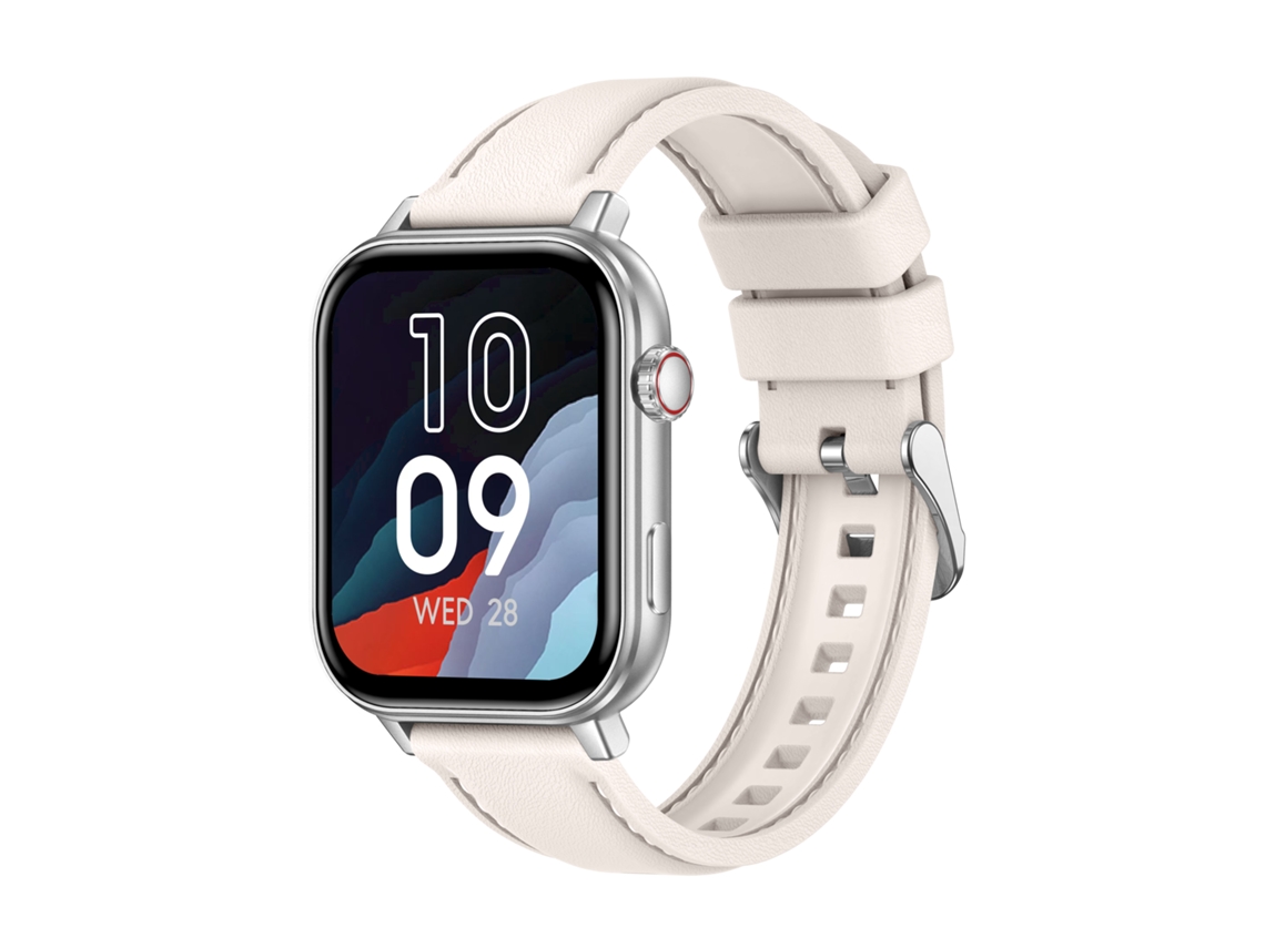 Smartwatch Ikikso Gps Ecrã 1,83 Polegadas Chamadas Bluetooth 100+ Modos Desportivos Ip68 Branco
