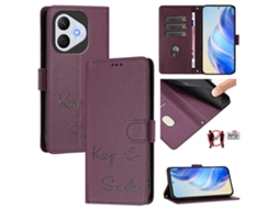 Capa De Couro Para Celular Com Rfid E Relevo Smile