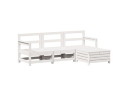 Garden Sofa Set, Garden Sofa Sets Vidaxl Branco Madeira De Pinho (n/a)