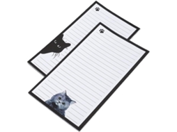2 Peças Set De Bloc-notes Chat Adhésifs Mignons Notes Découpables Polyvalentes Pour Bureau Et École