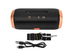 Caixa de som Mali Bluetooth outdoor Et801 com subwoofer portátil com cartão, rádio fm com marca