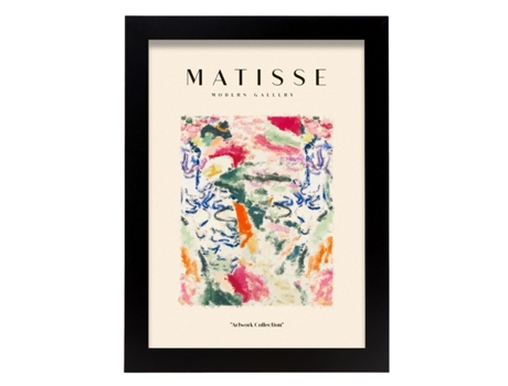 NACNIC Coleção Poster Matisse Fauvism 54 Ilustrações Em Exposição De Estilo De Full Color For Interior Decoration A4 Com Estrutura De Cor De Madeira