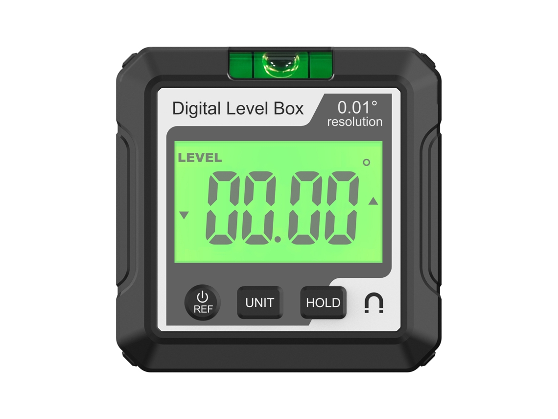 Ferramenta Digital de Medição de Ângulos com Base Magnética, Nível Eletrônico LCD para Carpintaria, Construção, Máquinas S/MARCA