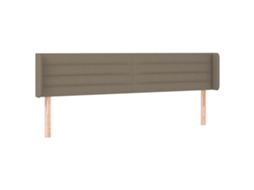 Headboard, Headboards Vidaxl Cinzento-acastanhado Tecido (183 X 16 X 78/88 Cm)