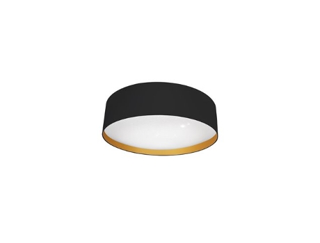 Plafon 96W Anuska Preto/Dourado 7488Lm 3000-4000-6500K 12X60X60 Cm FABRILAMP