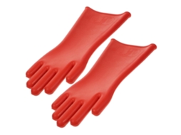 Luvas de Eletricista para Trabalho, de Borracha, Isolantes, Vermelhas, com Proteção Resistente À Abrasão. SFUSHOS